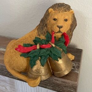 Vintage Tom Rubel 1989 Nanco Silver Deer Christmas Animals Collection Lion